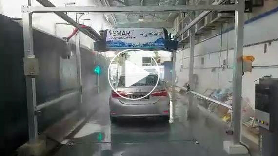 镭豹360洗车机在新加坡Smart Energy第一台投入使用