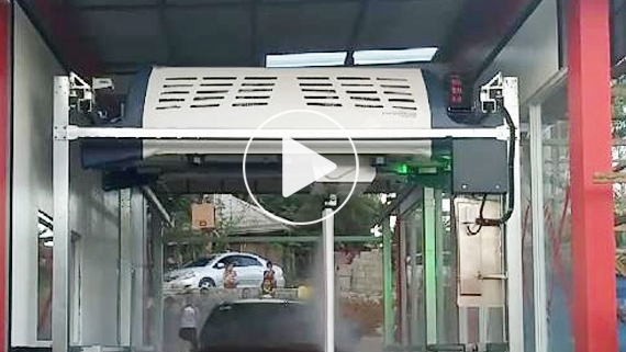 镭豹360洗车机在菲律宾达沃市安装完成投入使用