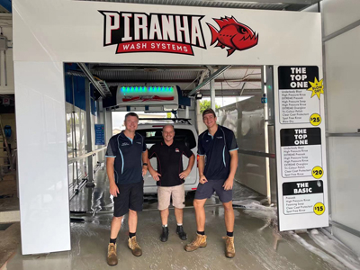 好品质海外市场持续热销，澳大利亚Piranha再订三台镭豹360卓越型全自动洗车机